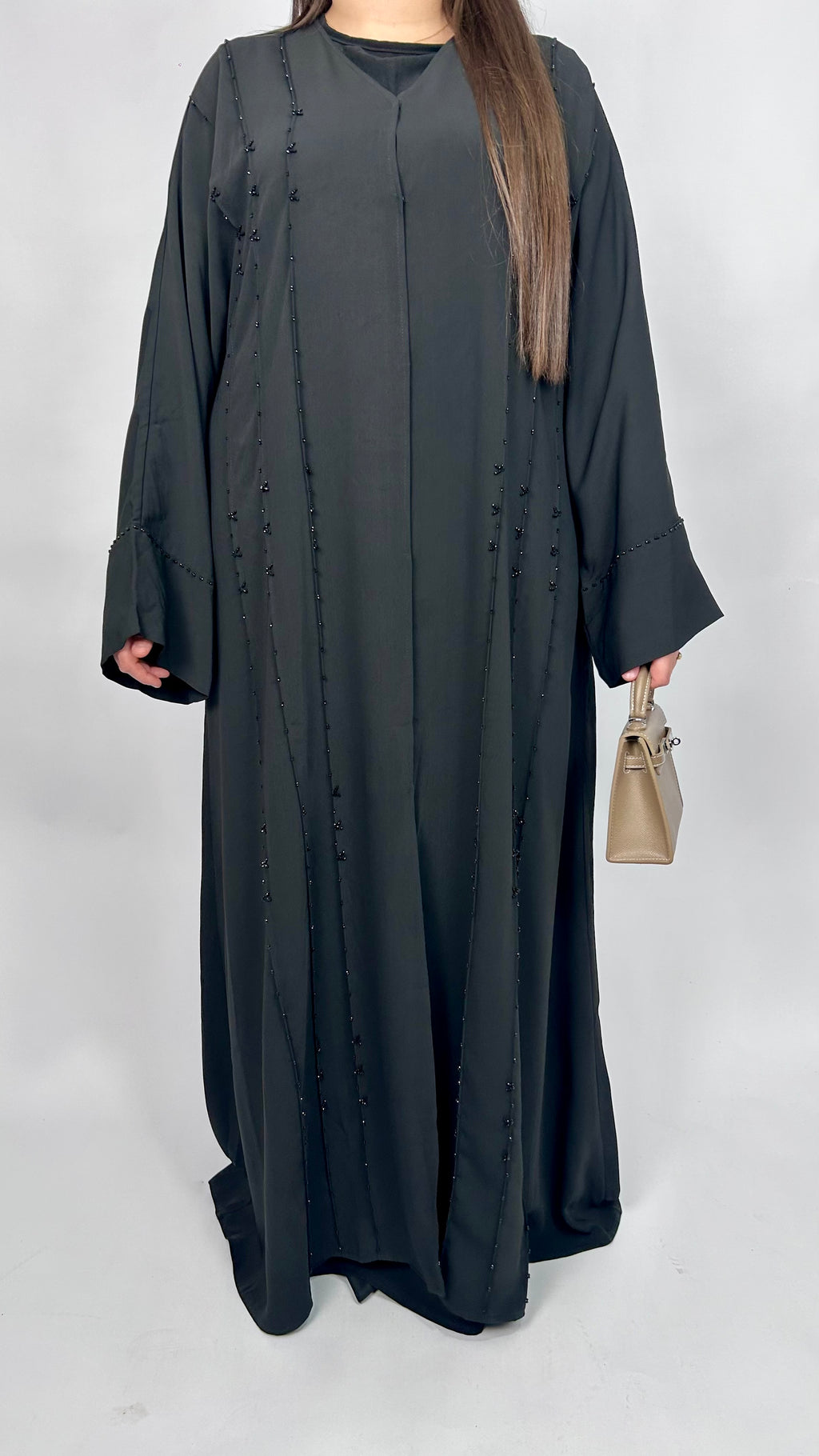 Abaya Perlée Noir