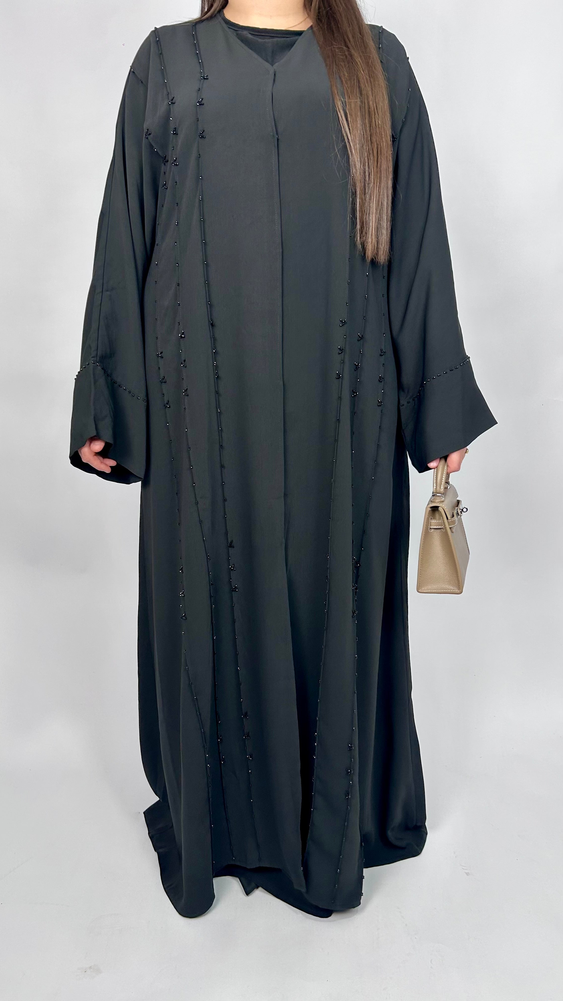 Abaya Perlée Noir